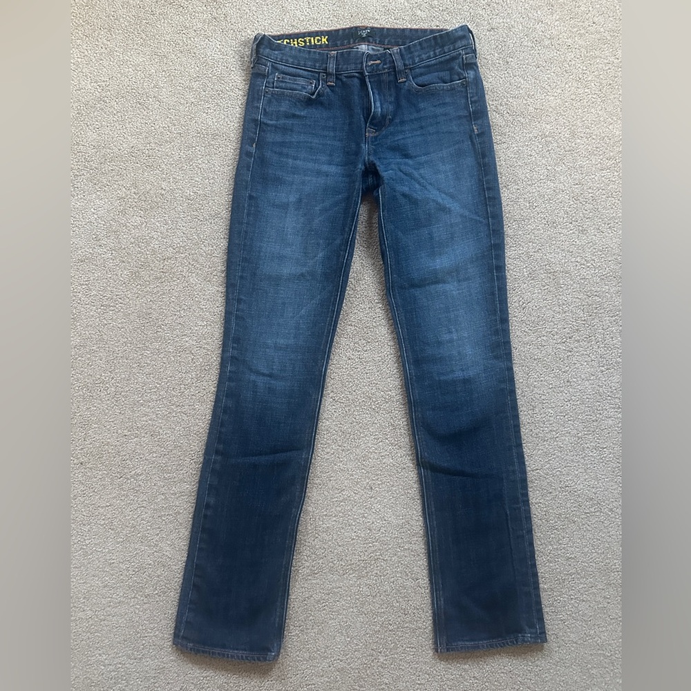 J.Crew Stretch Matchstick Jeans in dark Luella wash Size 26R